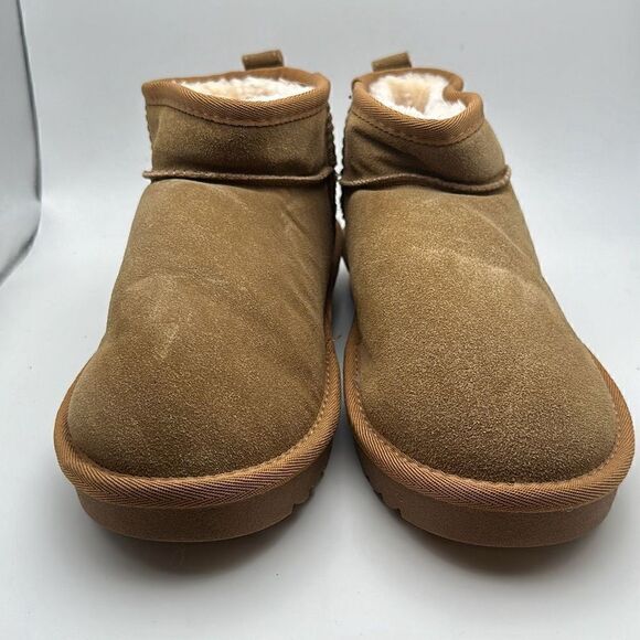 CUSHIONAIRE Women's pull on boot 7 WIDE CHESTNUT - Picture 2 of 7